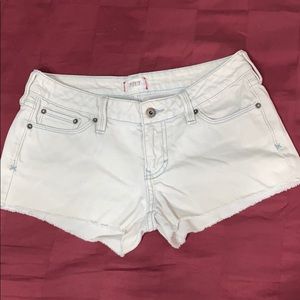 White TILT jean shorts